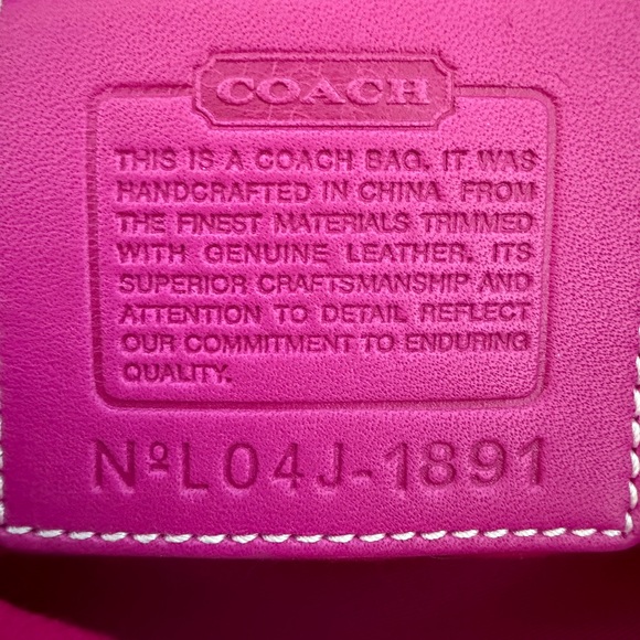 Rare Coach Y2K Fuchsia satin Shoulder Bag - Picture 2 of 16